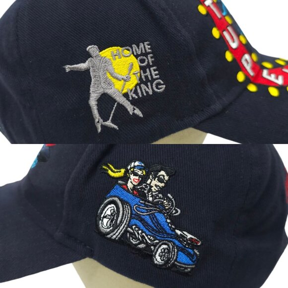 Tupelo MS Blue Suede Cruise 2018 Elvis Classic Cars Strapback Cap Trucker Hat - Picture 7 of 14